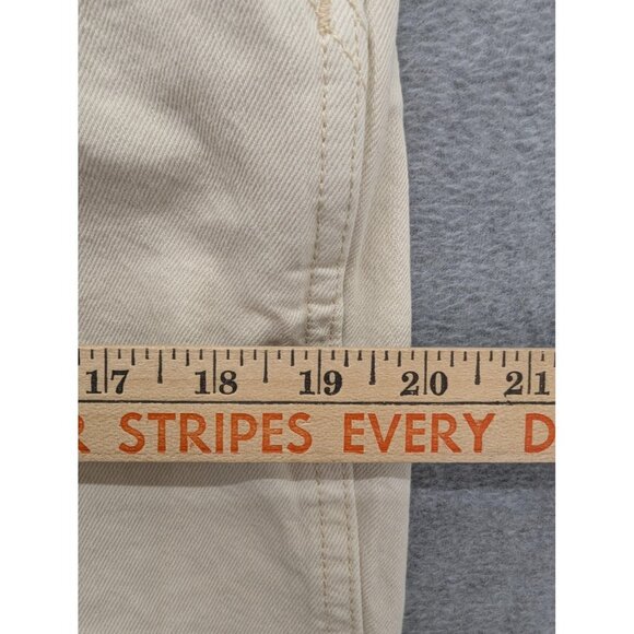 Old Navy Overalls Womens 6 Beige 100% Cotton Utility Bib Workwear Casual Comfort - Picture 6 of 13